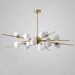 Люстра Cherry Bomb 16 Balls Gold By Imperiumloft, фото 