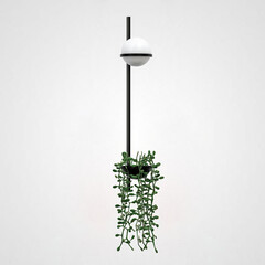 Бра Palma Wall Lamp 1 Шар + 1 Вазон Вертикальная By Imperiumloft, фото 