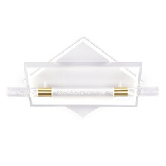 Светильник светодиодный потолочный FL5012 WH/GD белый/золото 3000K/4200K/6400K 78W 523.3*496.7*100 (ПДУ РАДИО 2.4G), фото 