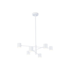 Светильник светодиодный подвесной FL51711/6 WH белый 3000K/4200K/6400K 29W D700*800 (Без ПДУ), фото 