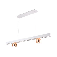 Светильник светодиодный подвесной FL5955 WH/GD белый/золото 4200K 18W 1000*70*1200 (Без ПДУ), фото 