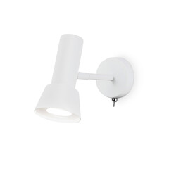 Светильник настенный с выключателем TA13128 WH белый GU10 max 12W D85*L150*H240, фото 