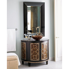 Настенное зеркало в черной раме "Клод", фото 