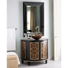 Настенное зеркало в черной раме "Клод", фото 