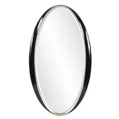 Овальное зеркало в черной раме "Дита", фото 