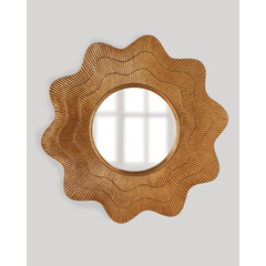 Золотое настенное зеркало "Марайа", фото 