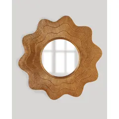 Золотое настенное зеркало "Марайа", фото 