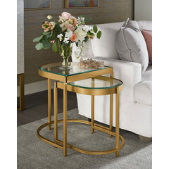 Комплект приставных столиков "Эллиот" LouvreHome LHFST5479RJ, фото 