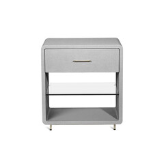 Серая прикроватная тумба "Тейт", фото 