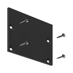 Заглушка для накладного профиля 13305-Z Black, фото 