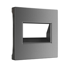 Накладка для двойной розетки Еthernet RJ-45 (графит матовый) W1191164, фото 
