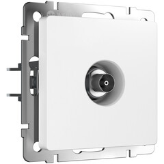 ТВ-розетка оконечная (белый матовый) W1183061, фото 