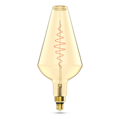 Лампа светодиодная филаментная Gauss E27 8,5W 2000K янтарная 180802105, фото 