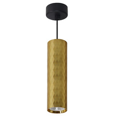 Светильник потолочный Feron ML1888 Barrel PRISM levitation на подвесе MR16 35W, 230V, чёрный, золото 55*200, фото 