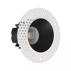 Встраиваемый светодиодный светильник (под шпаклевку) Strong mini Black TRIAC 3000K, фото 