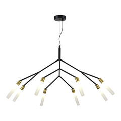 SLE1129-403-08 Светильник подвесной Черный, латунь/Белый G9 8*5W KAITO, фото 