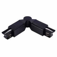 ST030.409.18 Поворотный угол для трехфазного шинопровода ST-Luce Черный Трехфазная трековая система, фото 