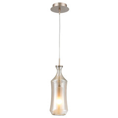 808033 Подвес FORMA 1х10W (led) E14 ШАМПАНЬ/КОНЬЯК, фото 