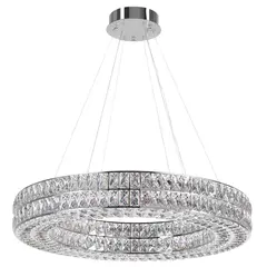 4927/85L L-VISION ODL24 479 хром/металл/хрусталь Люстра LED 85W 4000K 5074Лм PANTA, фото 