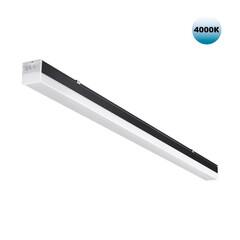 359110 OVER NT23 000 черный Светильник линейный, в комплекте прямой соединитель,крепёжные планки, сетевой кабель 2м IP20 LED 20W 4000K 100-265V BITS, фото 