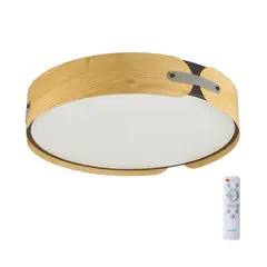 7721/120L AVRA LED SN 36 Светильник металл/пластик/белый/черный/дерево LED 120Вт 3000-6000K D700 IP20 пульт ДУ CORAGGIO, фото 