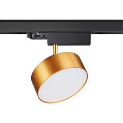 358760 PORT NT21 100 матовое золото Трехфазный трековый светодиодный светильник IP20 LED 24W 4000K 2100Лм 100-265V PROMETA, фото 