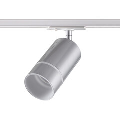 370779 PORT NT21 058 серебро Светильник трековый однофазный трехжильный IP20 GU10 9W 235V ELINA, фото 