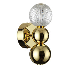 5008/4WL L-VISION ODL23 419 золотой/прозрачный/металл/акрил Бра LED 4W 4000K 230Лм CRYSTAL, фото 