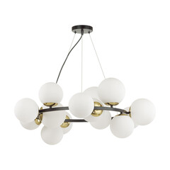 6508/14 MODERNI LN23 черный, белый, бронза Люстра E14 14*40W 220V MELONA, фото 