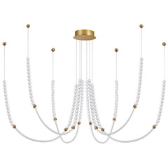 Подвесной светодиодный светильник античная бронза 70W 3500K Odeon Light Monella 6639/70L, фото 