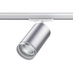 370879 PORT NT22 серебро Светильник трековый однофазный двухжильный IP20 GU10 9W 220V ULAR, фото 
