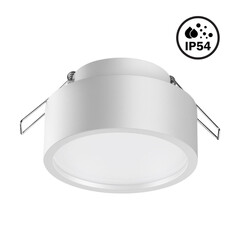 358903 SPOT NT21 белый Встраиваемый влагозащищенный светильник IP54 LED 4000K 10W 220V MAY, фото 