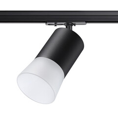 370902 PORT NT22 черный Светильник трековый однофазный двухжильный (универсальный) IP20 GU10 9W 220V ELINA, фото 