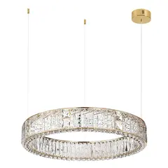 5071/100L HALL ODL24 493 золото/прозрачный/металл/хрусталь/стекло Люстра LED 100W 3700K VERSION, фото 