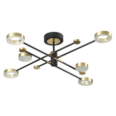 4321/55CL MIDCENT ODL22 121 металл/черный с бронзой Потолочный светильник IP20 LED 55W 2615Лм DENZEL, фото 