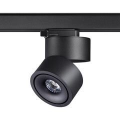 358779 PORT NT21 101 черный Трехфазный трековый светодиодный светильник IP20 LED 15W 4000K 1300Лм 100-265V GRODA, фото 