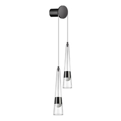 5044/24WL L-VISION ODL24 301 глянц.темн.хром/прозрачный/металл/стекло Бра LED 24W 3000K 2536Лм LUMP, фото 