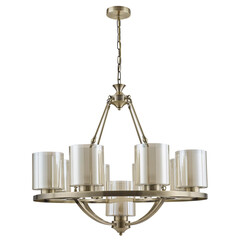 6524/9 COUNTY LN23 219 античная латунь Люстра E27 9*60W 220V RIVERLY, фото 