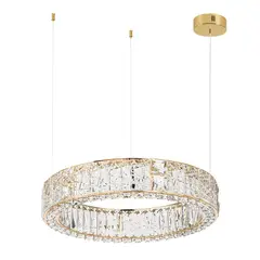 5071/70L HALL ODL24 493 золото/прозрачный/металл/хрусталь/стекло Люстра LED 70W 3700K VERSION, фото 