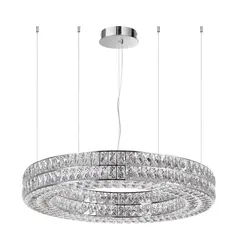 4927/98L L-VISION ODL24 479 хром/металл/хрусталь Люстра LED 98W 4000K 5850Лм PANTA, фото 