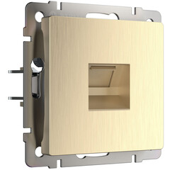 Розетка Ethernet RJ-45 Werkel шампань рифленый W1181010 4690389160608, фото 