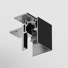 Угловой коннектор S35 накладной черный Technical TRA004CL-21B, фото 