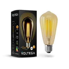 Светодиодная лампа Loft Led ST64 6W 2800K E27 Voltega 5526, фото 