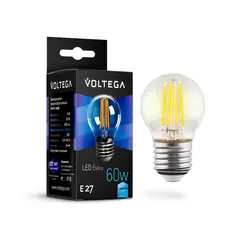 Светодиодная лампа Crystal Globe 6W 4000K E27 Voltega 7024, фото 