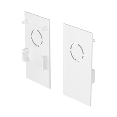 Заглушка торцевая 2 шт. Exility накладной белый Technical TRA034EC-41W, фото 