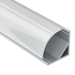 Алюминиевый профиль накладной 16x16 R Led Strip ALM008S-2M, фото 