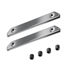 Комплект прямых соединителей (2 соединителя + 4 винта) для профиля в натяжной потолок Technical TRA034C-MP-1, фото 