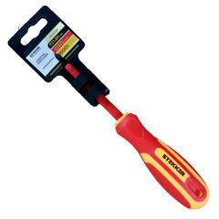 Отвертка крестовая диэлектрическая STEKKER Pz 1 х 80 мм, SDE-PZ1-80, фото 