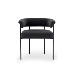 Черный мягкий стул “Эбби” LouvreHome LHFDC150523IMT, фото 