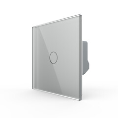 Одноклавишный сенсорный выключатель серый, фото 